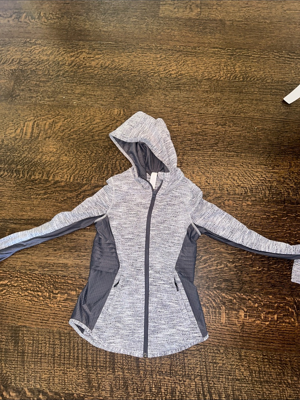 Iviva Womens Gray Athletic Zip-Up